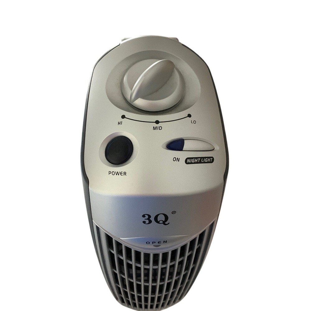 3Q Tower Fan with Night Light, 3‎ Speed Settings, Portable Cooling Fan - Picture 3 of 3